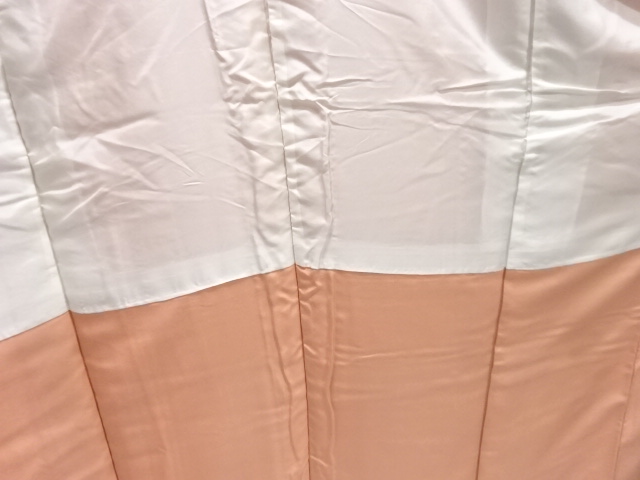  木立風景模様織り出し色無地着物